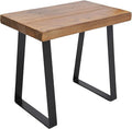 Home Soft Things Natural Old Pine Wood Rectangle Entryway Bench, Sturdy Hand by HomeSoftThings