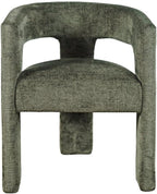 Jofran Gwen Jacquard Upholstered Accent Chair, Modern Luxury Plush Sculptural by Jofran+Inc.