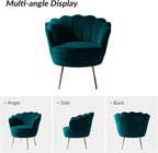 HULALA HOME Modern Velvet Accent Chair - Image 3