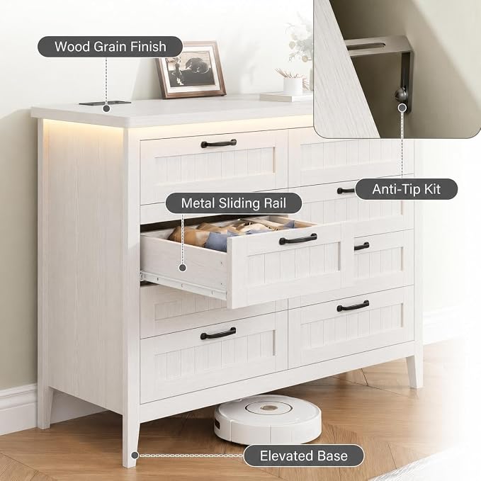 GarveeLife 8 Drawer Chest Dresser - Image 4