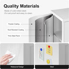 Bevivog Metal Bathroom Floor Storage Cabinet, Small Storage Sideboard - Image 6