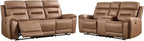 ANJ 2-Piece Faux Leather Power Recliner Sofa Set - Image 8