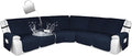HDCAXKJ 100% Waterproof Reclining Sectional Couch Covers L Shape Recliner Sofa by HDCAXKJ