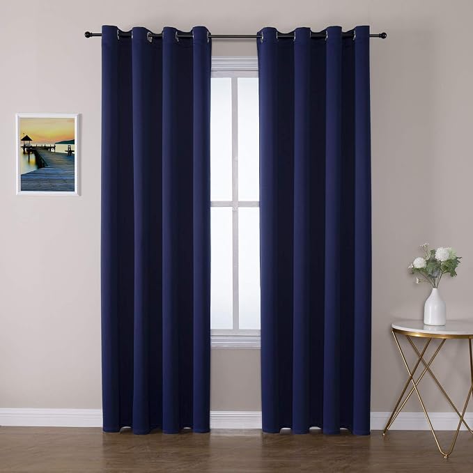 ChrisDowa Blackout Curtains for Bedroom and Living Room 90 Inches Long | 2 by ChrisDowa