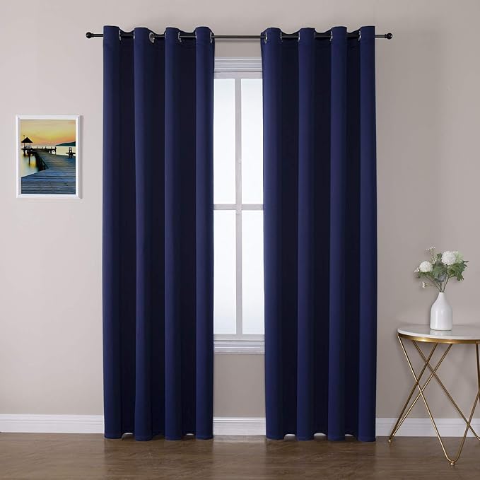 ChrisDowa Blackout Curtains for Bedroom and Living Room 84 Inches Long | 2 by ChrisDowa