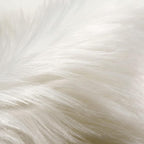 SERISSA 5x5 Fluffy White Round Faux Fur Area Rug - Image 5