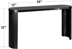 60'' Console Table Sofa Table Thick Top Entryway Table, Hallway Table - Image 2