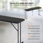 VINGLI 5 FT Narrow Folding Table, Home Work - Image 4