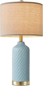 24.25" Table Lamp Modern Ceramic Blue Lamps - Image 7