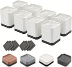 EclatBain Bed Risers Furniture Risers Heavy-Duty Rectangular Adjustable Block 8 by Unknown
