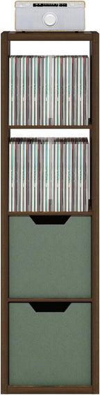 Furinno Cubicle Book Shelf, Vertical 4-Cube Bookshelf, Extra Thick Horizontally - Image 9