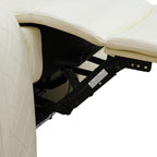 Power Recliner Chair with LED Lights, Leather Manual Recliner 1 Seat, Living - Image 6
