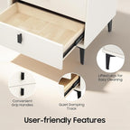 Smart Nightstand with Charging Station, Adjustable LED, USB Ports, Fingerprint - Image 9