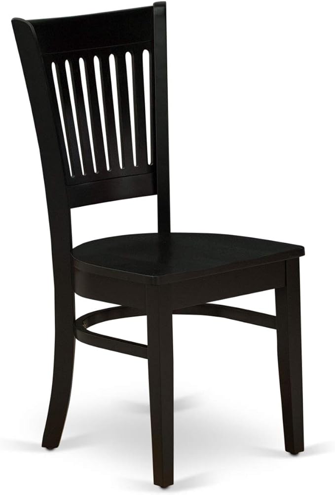 East West Furniture ANVA3-BLK-W 3 Piece Kitchen Table Set - Image 7