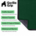 GORILLA GRIP Waterproof Traffic Guard Door Mat, 2 Pack, Indoor Outdoor Heavy - Image 2