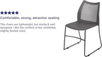 Flash Furniture HERCULES Series 661 lb. Capacity Gray Stack Chair - Image 4
