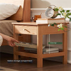 NightStand/Sofa Table Chinese Style Solid Wood Bedside Table Modern Minimalist - Image 7