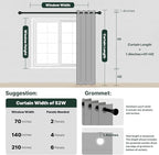 H.VERSAILTEX Linen Curtains 100% Blackout Curtains - Image 8