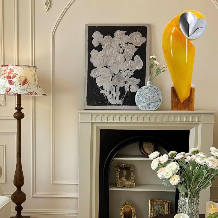 15 Inch Owl Statue, Resin Bookshelf Decor Figurine - Image 5