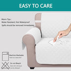 U-NICE HOME 4 Seater Sofa Cover 91''Large Couch Cover, Pet Friendly, Elastic - Image 5
