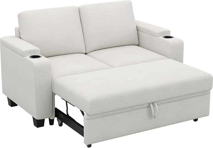 Belffin Chenille Sectional Sleeper Sofa - Image 8