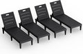 Greesum Outdoor Chaise Lounge Chair Set of 4, Waterproof 5-Position Adjustable by BuynowfromGreesum