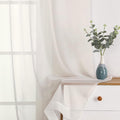 Sheer Curtains Ivory 144 inch Extra Long, Elegant and Airy Drapes Translucent by OWENIE