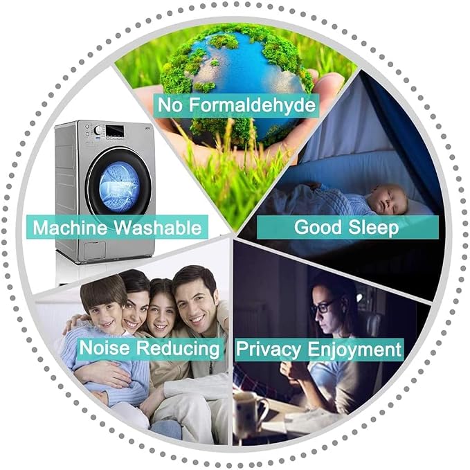 Yakamok Room Darkening Curtains 52x63 inch Length Natural-Living Room | 2 panels - Image 8