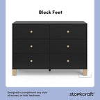 Storkcraft California 6-Drawer Double Dresser - Image 5