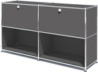Metal Sideboard with 2 Flap Doors, DIY Modern Home Furnishing, Foyer by SIMPLINK