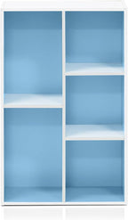 Furinno LUDER Book Shelf, 5-Cube Bookshelf, Reversible Bookcase, 9.4 x 19.5 x - Image 4