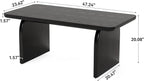 LITTLE TREE Farmhouse Coffee Table, 47 Inches Wooden Center Tables - Image 7