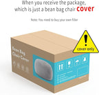 YudouTech (No Filler Bean Bag Chair Cover Without Filler, Big Round Soft Fluffy - Image 6
