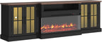 87" Farmhouse TV Stand with 36" Fireplace - Image 7