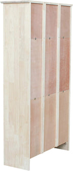 Solid Wood Bookcase 60" High Unfinished Parawood Shelves, Adjustable Storage - Image 6