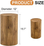 Round Side Table, End Table Living Room Table, Sofa Couch Bedside Table - Image 2