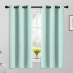 Yakamok Room Darkening Curtains 42x63 inch Length Aqua-Living Room | 2 panels by Yakamok