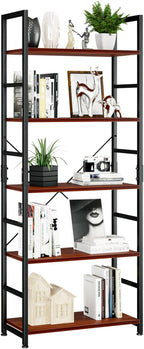 NUMENN 5 Tier Bookshelf, Tall Bookcase Shelf Storage Organizer, Modern Book by NUMENN