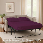 Sleeper Sofa Bed Sheet, 100% Cotton 400 Thread Count, 4 Piece Set, Deep Pocket - Image 3