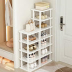 SAN HE 7-Tier Modern Bamboo Shoe Rack - Image 7