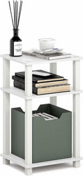 Furinno JUST Side Table, 3-Tier Open Shelf End Table, Toolless Assembly Night by Furinno-FitsYourSpaceFitsYourBudget