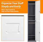 Metal Locker for Home, Dressing Room, Lockable Locker Cabinet - Image 5