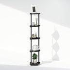 Furinno Turn-N-Tube Storage Shelves, 5-Tier Book Shelf, Corner Shelf, Toolless - Image 7
