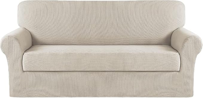 Turquoize Stretch Sofa Slipcover 2 Pieces Sofa Cover Couch Cover by Turquoize
