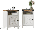 Fameill Farmhouse End Tables Set of 2, Nightstands - Image 8