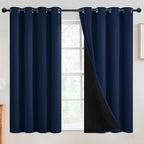 SimpleHome Navy Blue 100% Blackout Curtains Room Darkening Living Room 54 | by SimpleHome