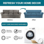 Turquoize 4 Piece Sofa Covers for 3 Cushion Couch Sofa Slipcover - Image 7
