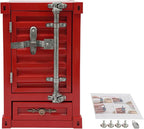 Industrial Metal Shipping Container Cabinet, Iron Side Table - Image 4