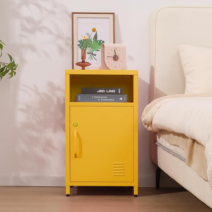 ALBAD Compact Metal Nightstand - Image 6