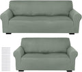 Peryiter 2 Pcs Sofa Covers Couch and Loveseat Covers Set Stretch Sofa Slipcover by Peryiter